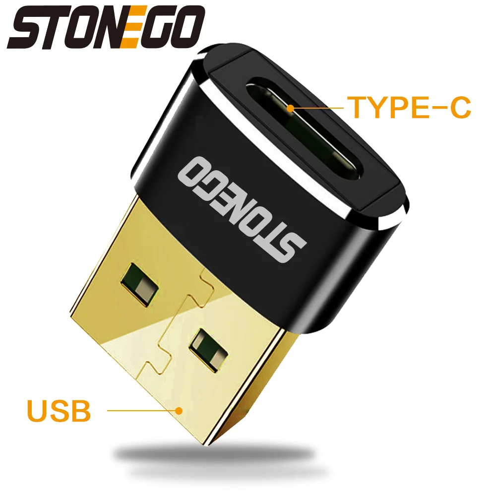 STONEGO USB to USB Type C OTG Adapter USB-C Converter Type-c Adapter For Samsung S20 Xiaomi Mi 9t Oneplus 7 6t USB OTG Connector