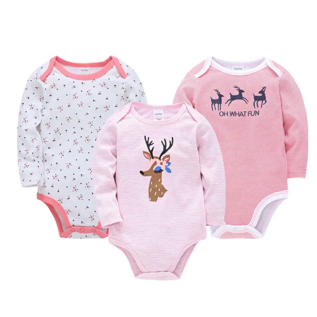 

Roupas Bebe De Newborn Girls Bodysuit Baby Babies Bebes Clothes Long Sleeve Cartoon Infant Boys Clothing 3pcs 0-24 Months