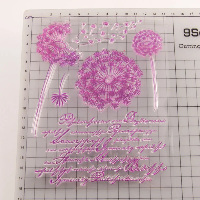 

Dandelion Silicone Clear Seal Stamp DIY Scrapbook Embossing Photo Album Decoration Rubber Stamp Art Handmade Reusable Stationery