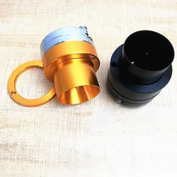 I KEY BUY 2pcs/Lo 2 Inch 58 mm 120W 4Ohm Golden/Black Aluminum Horn Tweeter Speaker Car Audio Hifi System KTV Box Treble Parts