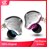 KZ ZS10 Pro In Ear Earphones Hybrid 4BA+1DD Hifi Bass Earbuds Metal Headphone With Wire Microphone Gamer Noise Canceling Monitor