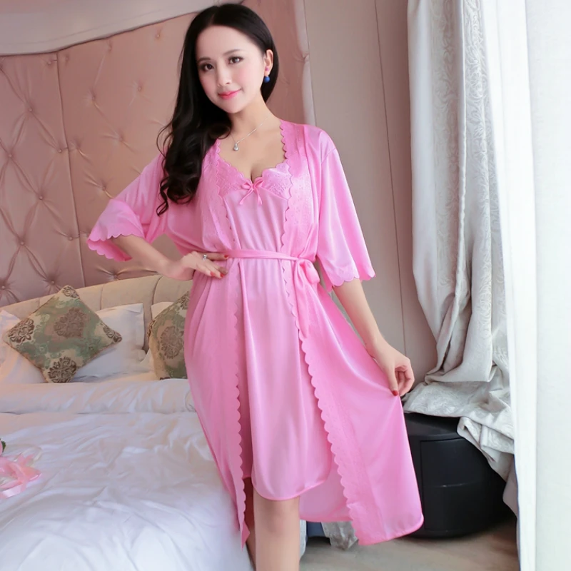 여성 가운 가운 세트, 단색, 아늑한 얇은 트렌디, 인기 있는 3XL, 루즈하고 세련된 레이스 업, 섹시한 나이트 웨어, 여성 목욕 가운, 편안한 캐주얼
