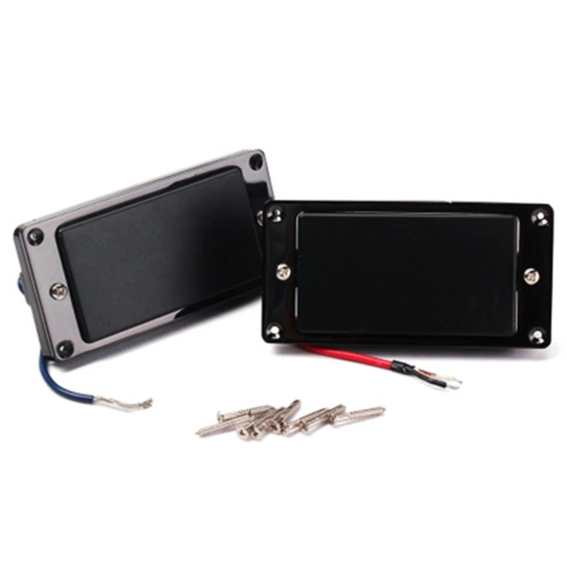 Guitar Pickup Humbucker Neck Bridge With Frame For LP Black 6String Guitar Part Accessories