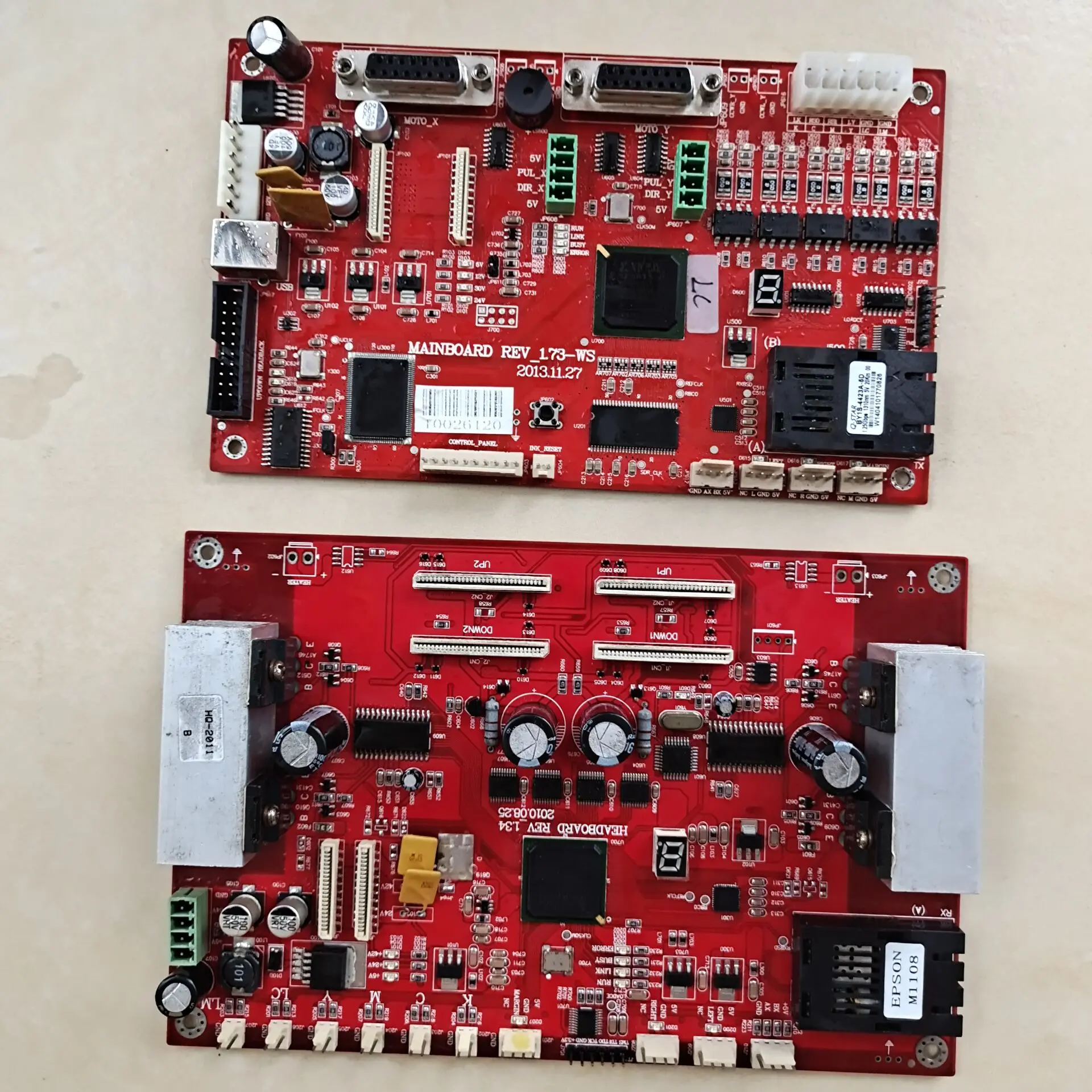 good price one set printer board for dx5 double head boards carriage board main board kit for solvent printer