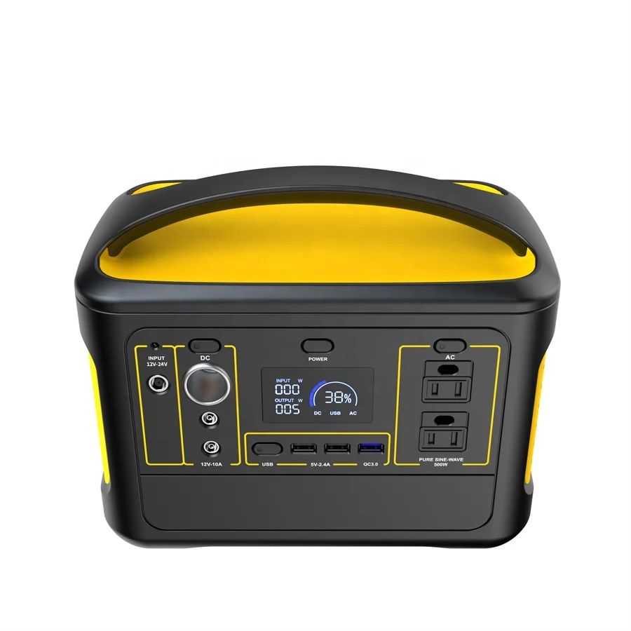 LED Light Lithium Battery Charger 500Wh Portable Power Bank Station With USB Ports