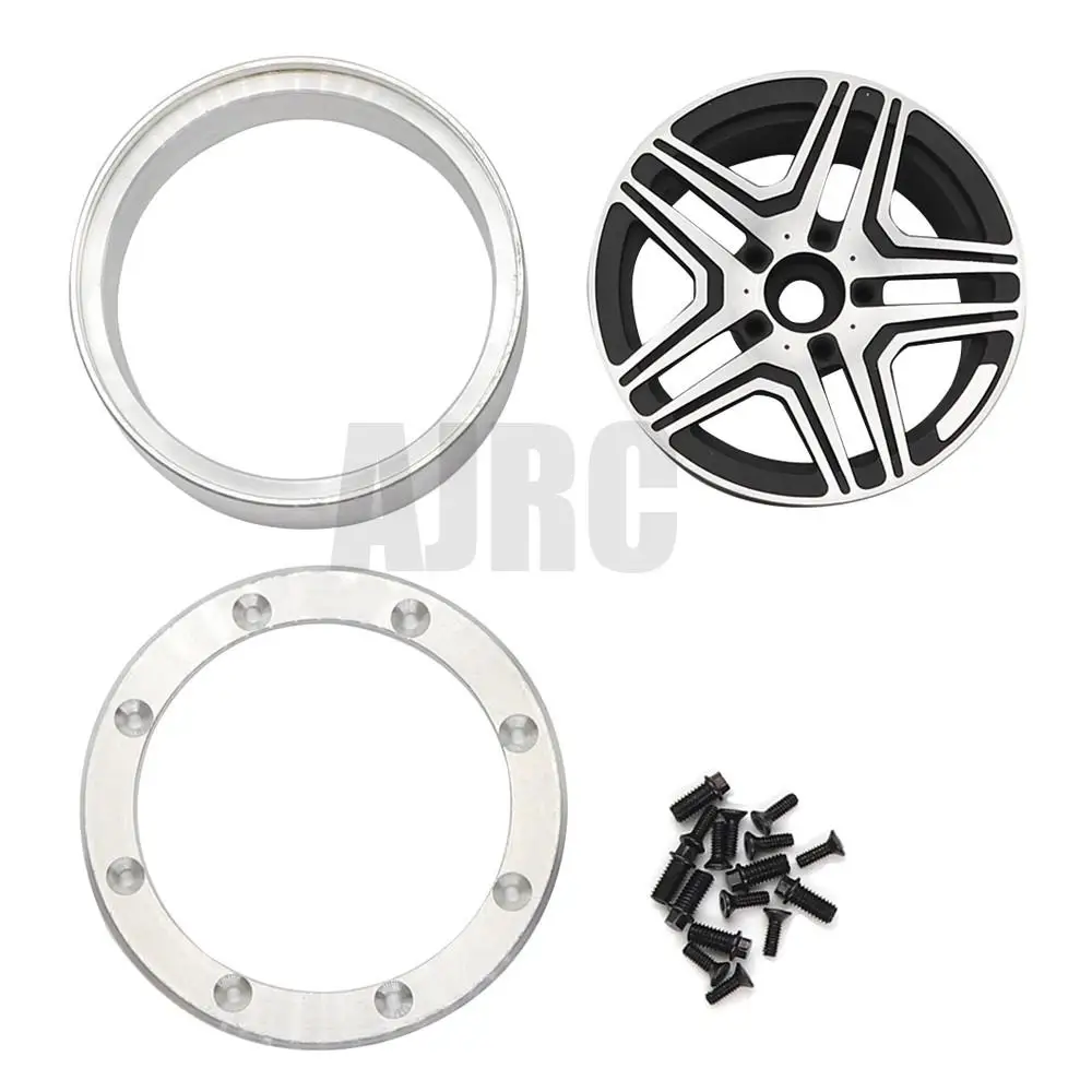 4pcs 2.2 Inch Metal Wheel Rim Hub Simulation RC Crawler Car Hub for for Axial SCX10 RR10 Wraith 90048 TRX6 G63 G500