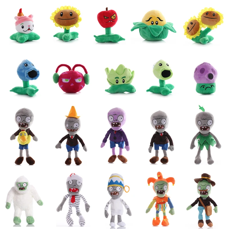 

20pcs/lot 13-20cm Plants vs Zombies Plush Stuffed Toys PVZ Plants SunFlower Peashooter Plush Soft Toy Doll for Kids Toys Gifts