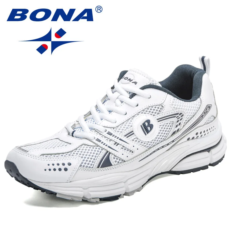 BONA nuovi designer scarpe da corsa alla moda per uomo scarpe sportive da passeggio traspiranti uomo Sneaker da Jogging calzature morbide Mansculino