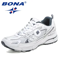 BONA-Chaussures de marche respirantes et souples pour homme, souliers de sport, de jogging, de rencontre, de créateurs, nouvelle collection