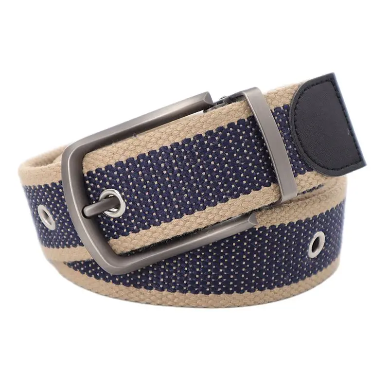 Canvas For Men's Belt High Quality Buckle Jeans Casual Belts Waistband Male Fashion Designer Male For Men Pin Buckle Jeans Strap