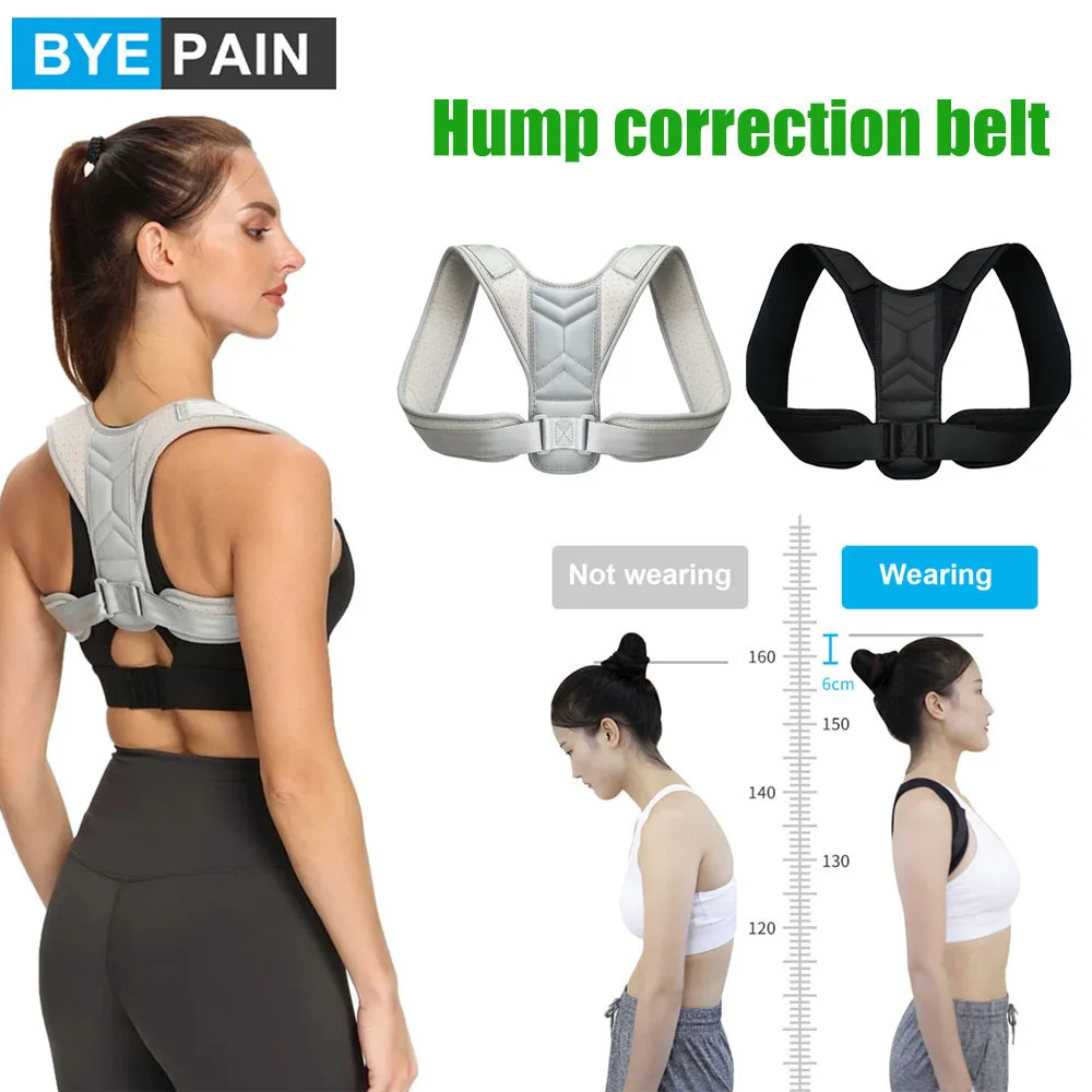 1Pcs Posture Corrector, Upper Back Brace for Clavicle Support, Adjustable Back Straightener Pain Relief From Neck, Back,Shoulder