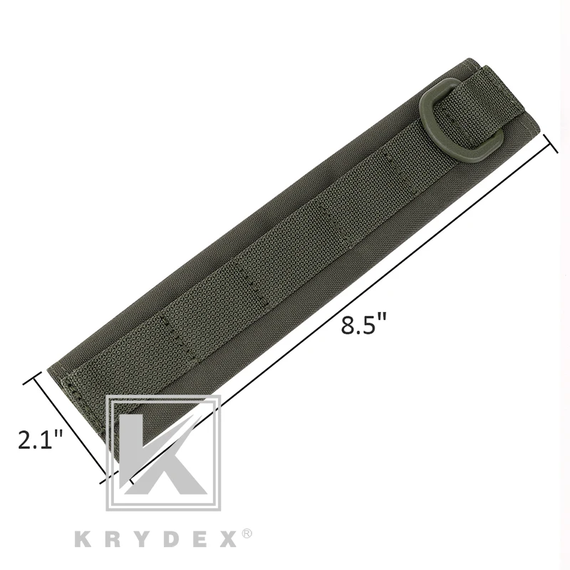 KRYDEX supporto per cuffie modulare coperchio di protezione Ranger verde tattico fascia per cuffie supporto per cuffie custodia MOLLE per kasmsa