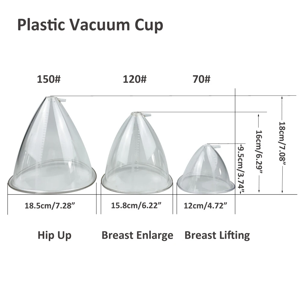 150ml Breasts Cup Vacuum Suction Hip Up Buttocks Enlargement Firming Butt Lifting Roller Massager Back Cupping Guasha Therapy