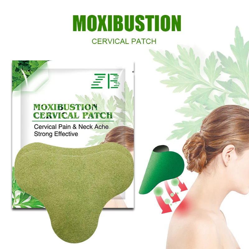 6PCS Wormwood Neck Patch Cervical Body Pain Relief Sticker Joint Rheumatoid Arthritis Medical Plaster