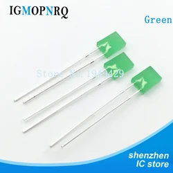 100PCS/LOT 2*5*7mm Square LED Green light-emitting diode 2X5X7 LED Diode