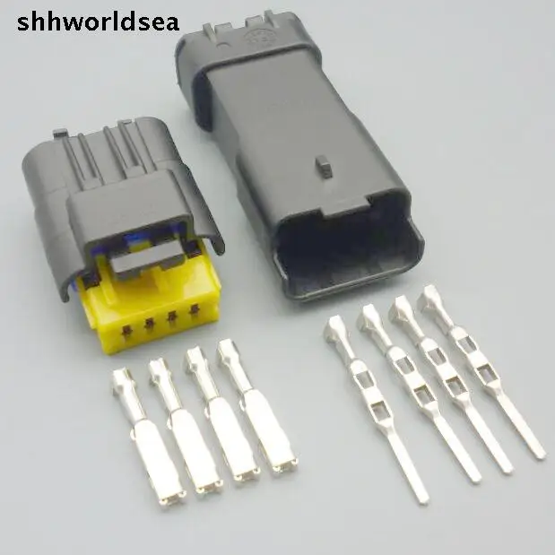 

shhworldsea 5/30/100sets kit Intake 4pin 4p 1.5mm male female pressure oxygen sensor wire connector 211PL042S0049 211PC042S4021