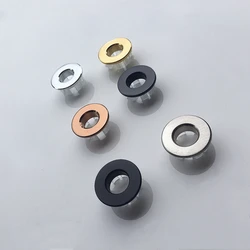 30mm Brass Bathroom Sink Overflow Cover Ring, Decorative Sink Hole Trim with Plastic Insert for Kitchen/Bathroom Drain Overflow