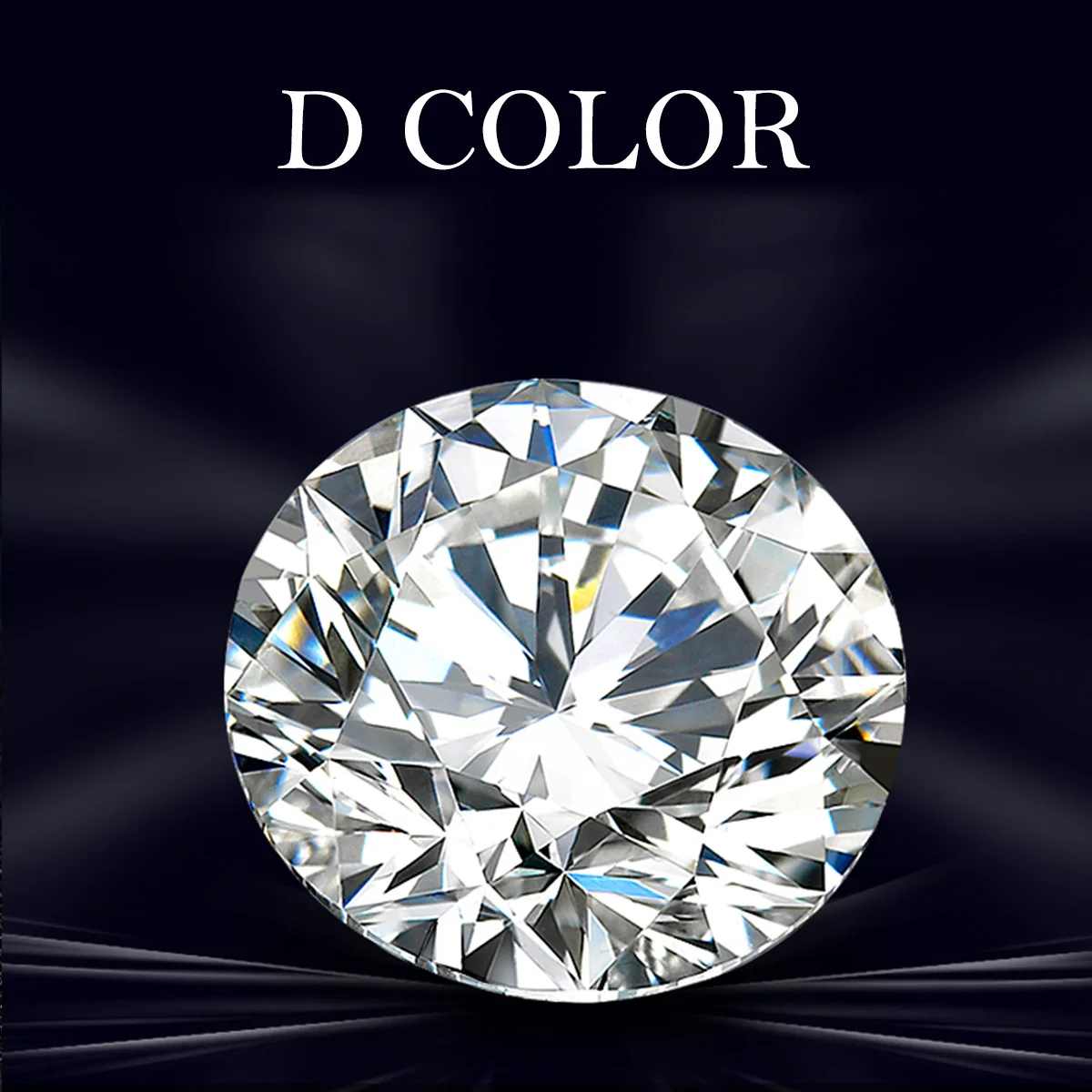 0.1ct To 8ct D Color VVS1 Round Shape Moissanite Stones Brilliant Cut Pass Diamond Tester Loose Gemstone For Women Jewelry Gem