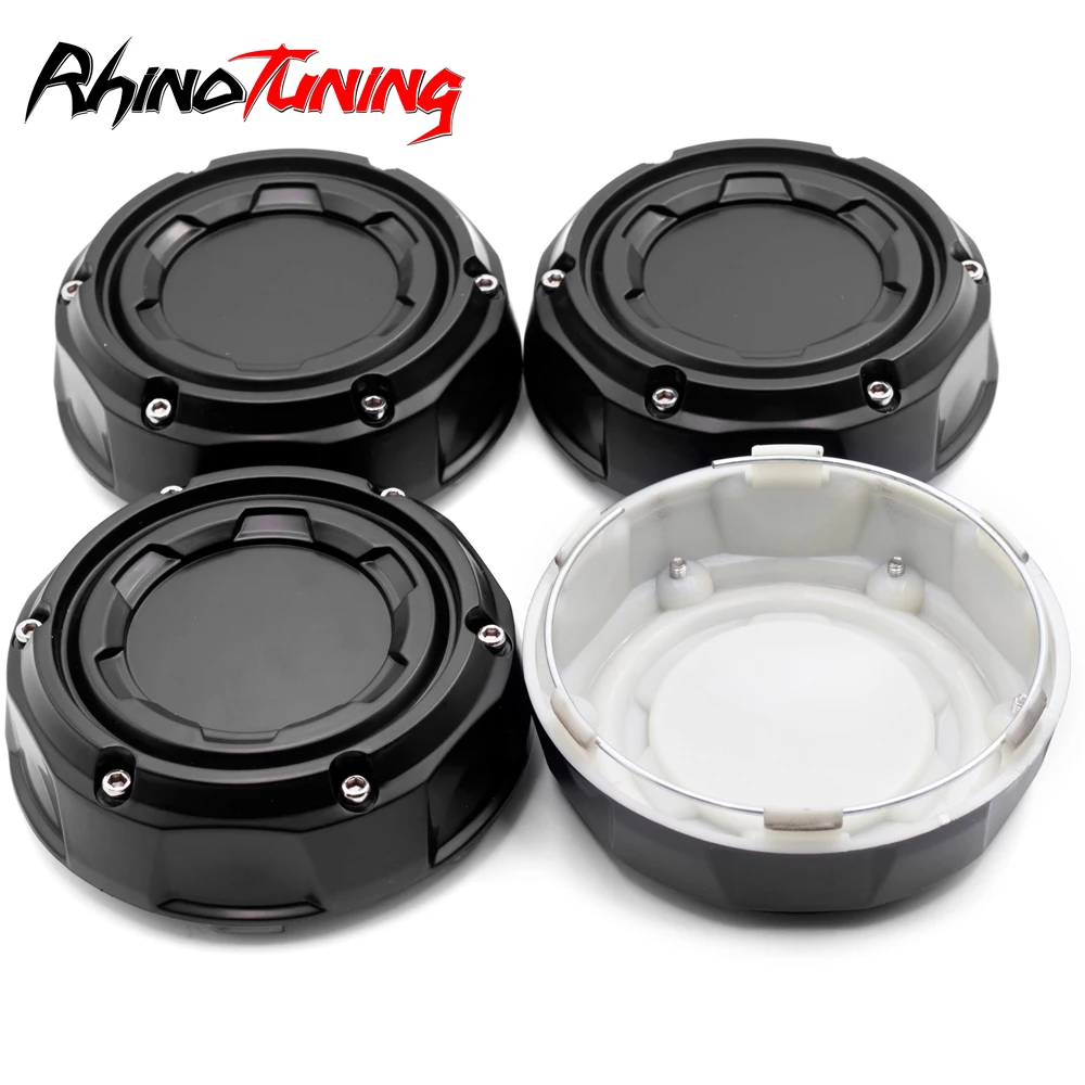 4pcs 109mm Raxer Wheel Center Cap For 4.29in  RXR10  RXR50  RXR10 XR50 XR10 AT06 Refits Car Acessroies Black Hubcap