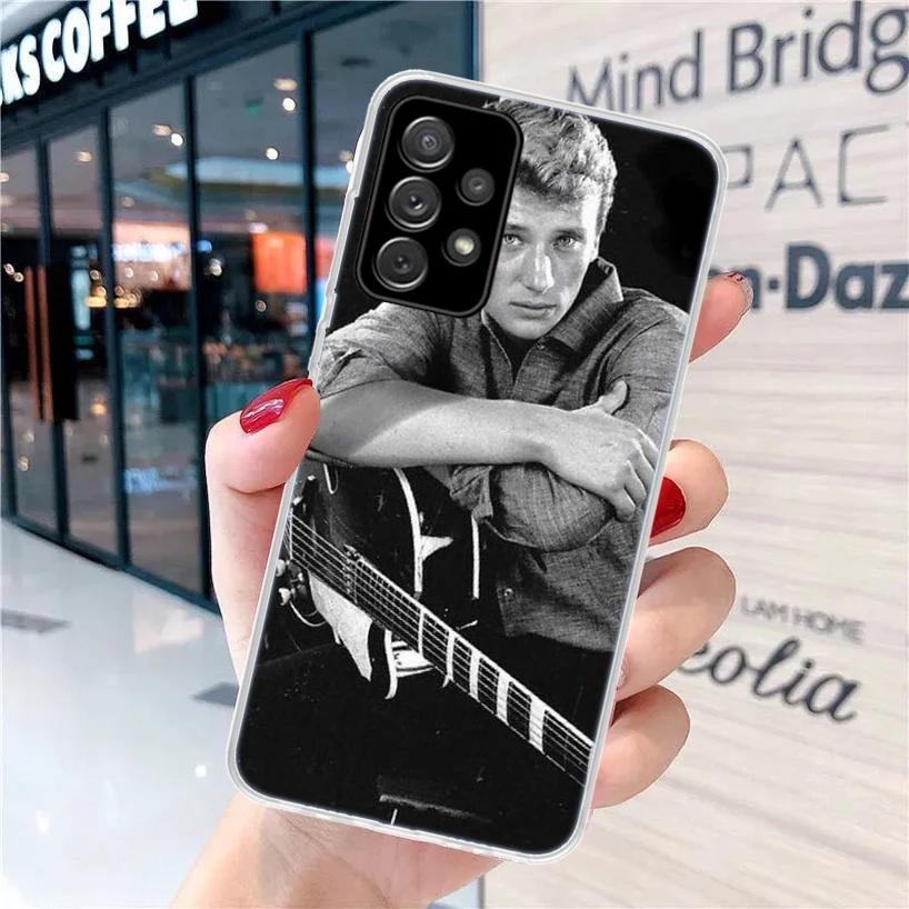 Johnny Hallyday Music For Samsung Galaxy A15 A14 A13 A12 A55 A54 A53 A52 Phone Case A32 A35 A34 A33 A25 A24 A23 A22 A04S A03S A0