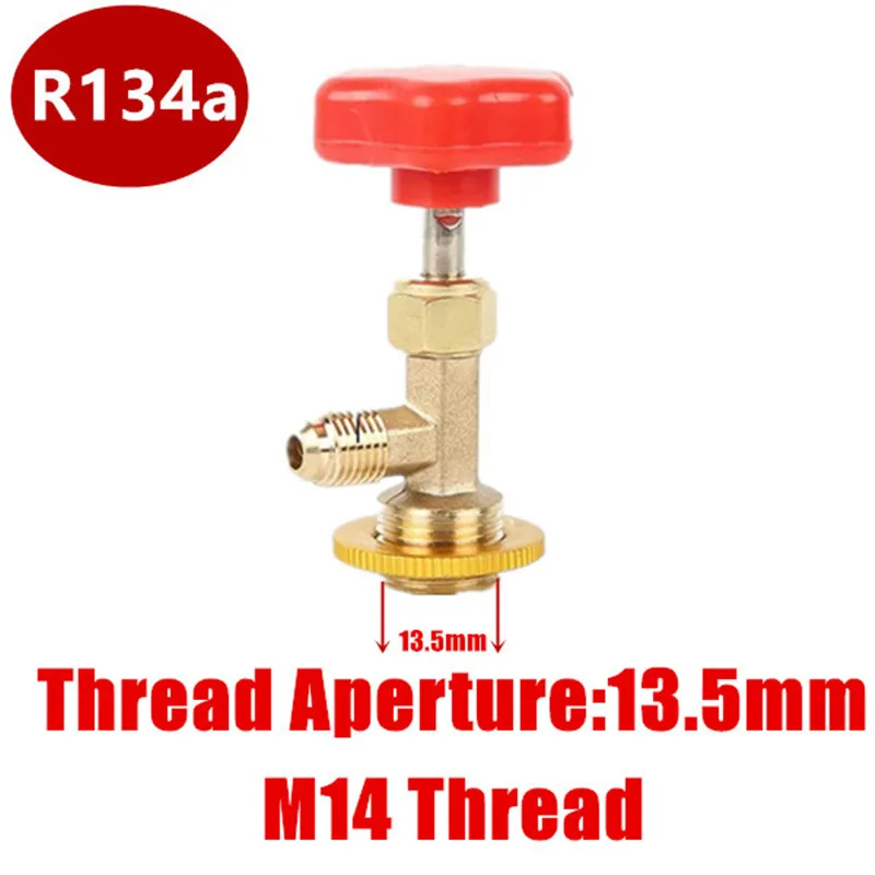 r134a Refrigerant Brass Tap Can Dispensing Valve Bottle Opener 1/2\