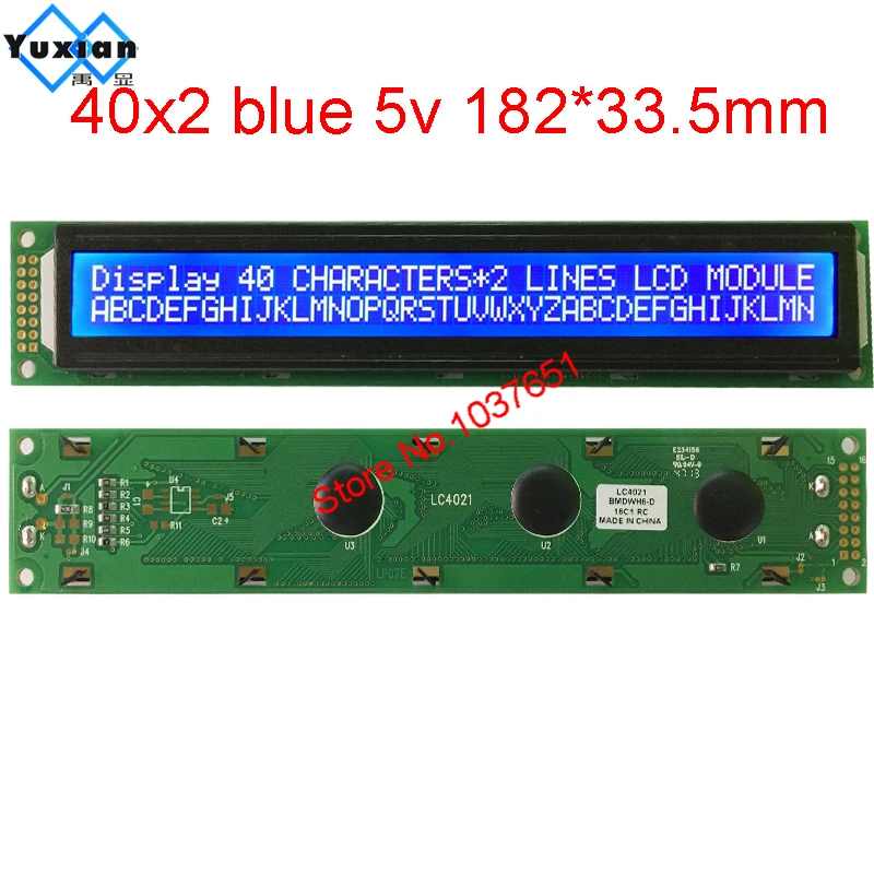 Pantalla LCD 40x2 402A 4002A I2C módulo LC4021 en lugar de HD44780 LMB402C PC4002-B TM402C WH4002A, Envío Gratis, 1 piezas