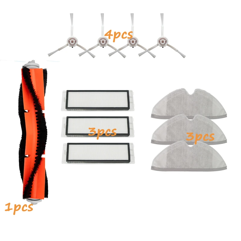 Trapos de tela para mopa, cepillo de tanque de agua, filtro HEPA para Xiaomi Mijia 1C 1T STYTJ01ZHM Mi Robot, mopa de vacío, accesorios de repuesto, SKV4093GL