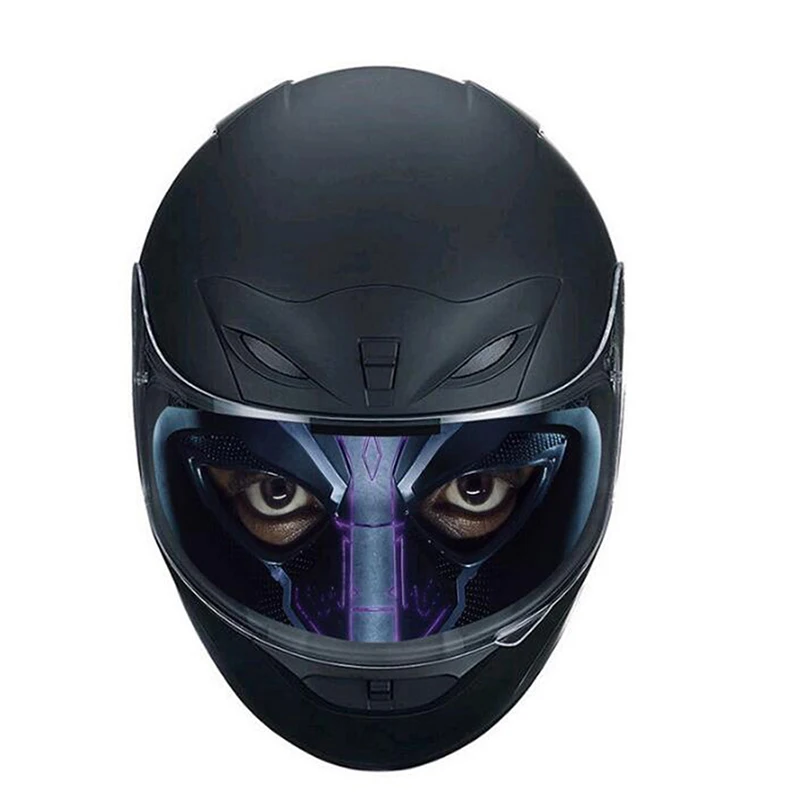 Racing Helmet Lens Translucent Lens Decal Motorcycle Helmet Decoration Sticker Visor Cool Applique Personality Film