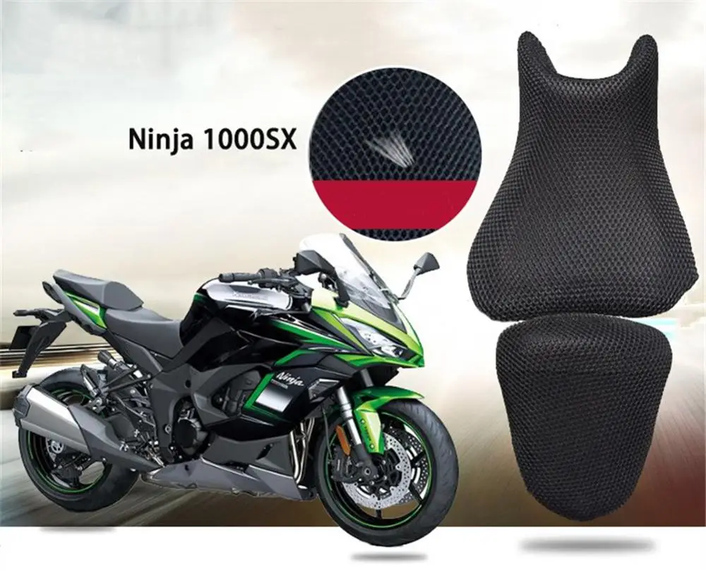 دراجة نارية شبكة غطاء مقعد وسادة الحرس مقاوم للماء صافي لكاواساكي النينجا 1000SX 1000 SX Ninja1000 SX Ninja1000SX 2020