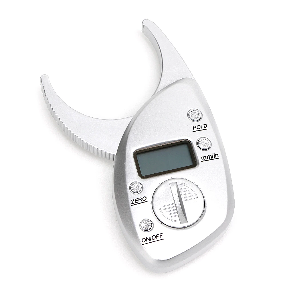 50mm Body Fat Caliper, Digital LCD Display Body Fat Caliper Skin Fold Thickness Measuring Device