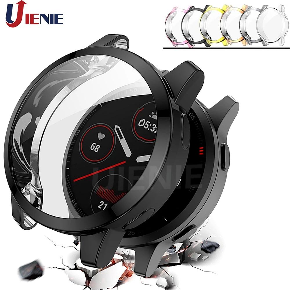 TPU Bảo Vệ Màn Hình Dành Cho Garmin Venu 2/2S Vivoactive 4/4S Viền Mạ Ốp Lưng Vivoactive4 venu2 Bảo Vệ Trường Hợp Vỏ