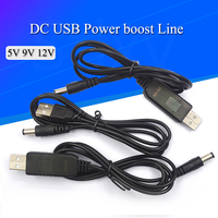 USB Power Boost Line DC 5V to DC 9V / 12V Step UP Module USB Converter Adapter Cable 2.1X5.5MM Plug