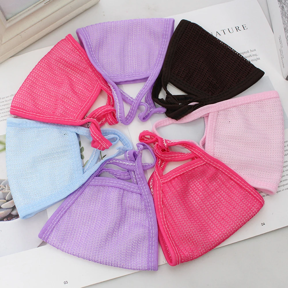 Mascarilla de prevención de contaminación a prueba de arena, máscara de lana fina de color aleatorio, 10 piezas, disponible para las cuatro