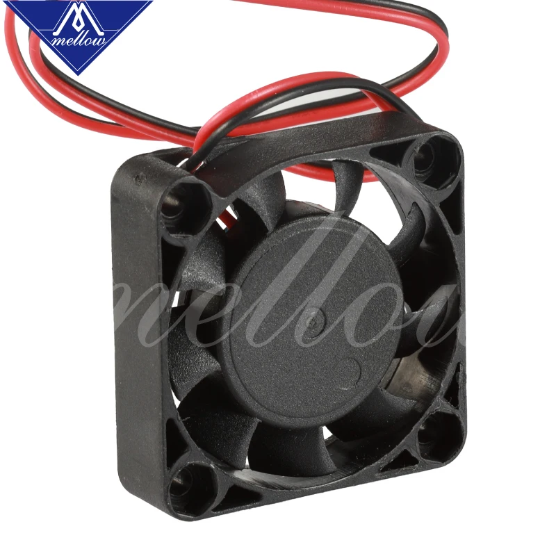 Łagodny 1 szt. Podwójne łożysko kulkowe 4010 wentylator do drukarki 3D 12 V/24 V mała wytłaczarka chłodząca Hotend specjalna konstrukcja 2-przewodowa — zdjęcie produktu 4