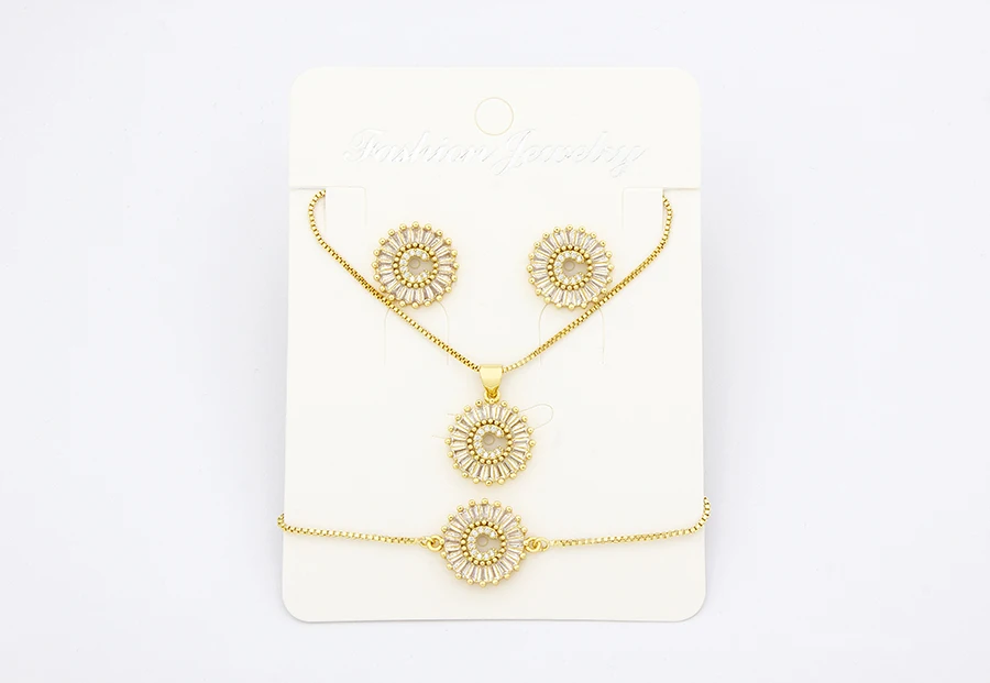 Nidin Heißer 26 Buchstaben Schmuck Sets Halskette + Ohrringe + Armband Für Frauen Initial Alphabet Charme Kupfer Zirkon Party hochzeit Geschenk – Detail 24