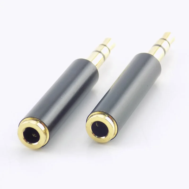 Conector auxiliar de Audio de 3 anillos, 3,5mm, macho de 3 polos a hembra de 4 polos, extensor estéreo, adaptador de auriculares, 2 uds.