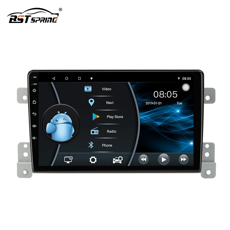 Bosstar Android 4/8 core GPS Navigation Multi-touch Car Stereo Radio For Suzuki Grand Vitara 3 2005-2015 Car DVD Video Player