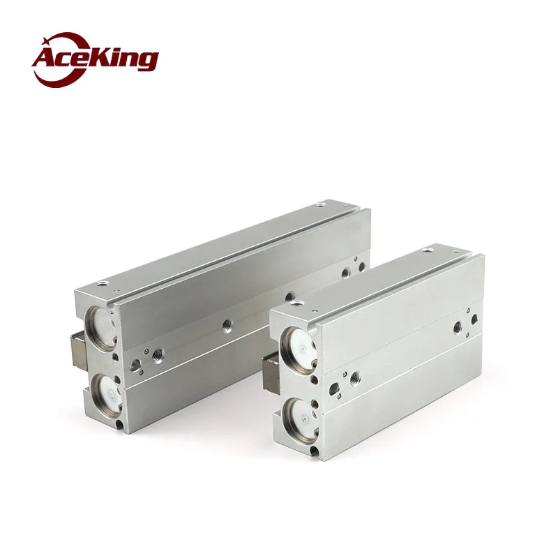 Thin air claw AceKing mhf2-8d 12D 16D 20D D1 D2 DR slide table parallel finger cylinder guide rail slide claw cylinder