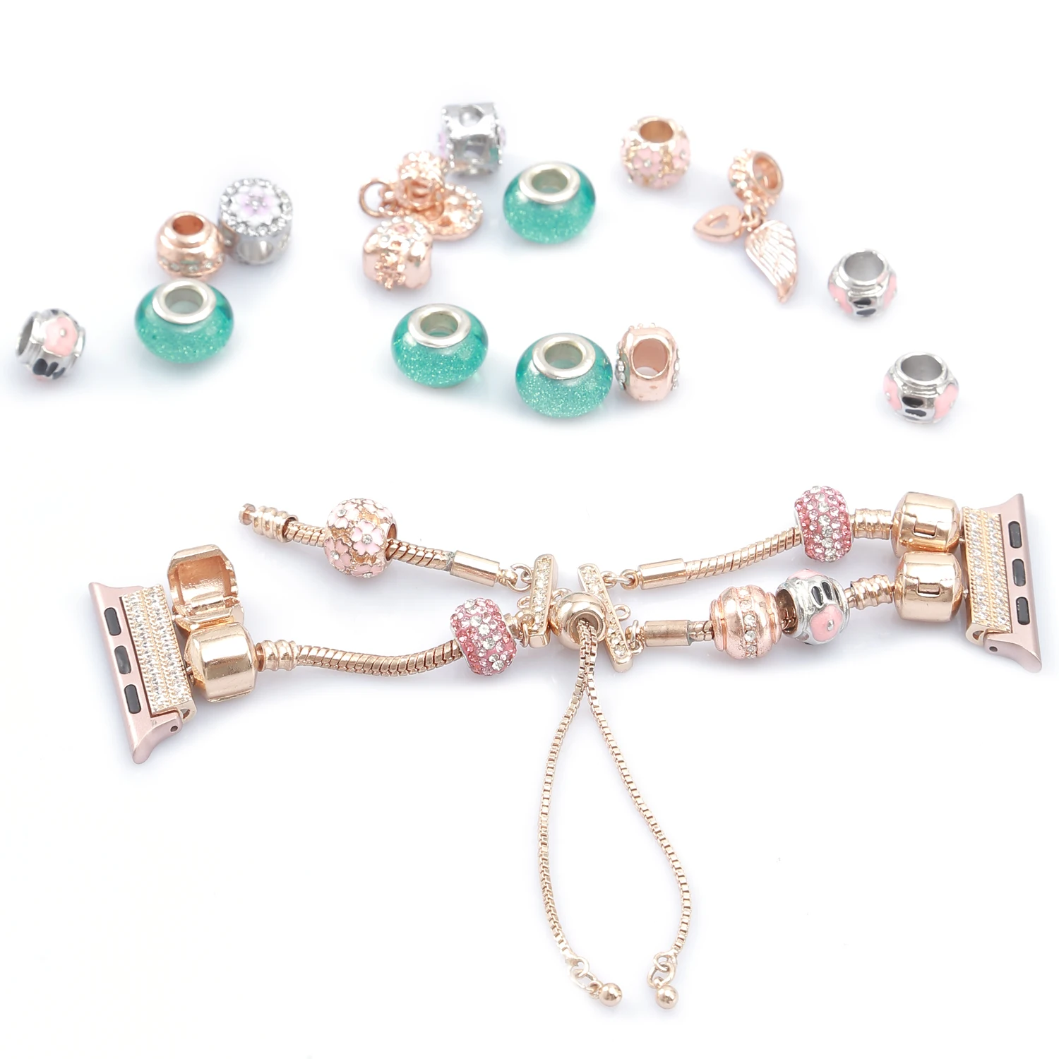 

DIY драгоценный Агат ремешок для apple watch 5 Группа 40 мм 44 мм 38 мм 42 мм женский ювелирный дизайн браслет из бисера ремень iwatch серии 5 4 3 2 1