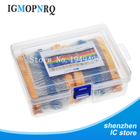 2600pcs 130 Values 1/4W 0.25W 1% Metal Film Resistors Assorted Pack Kit box Set Lot Resistors Assortment Kits resistor