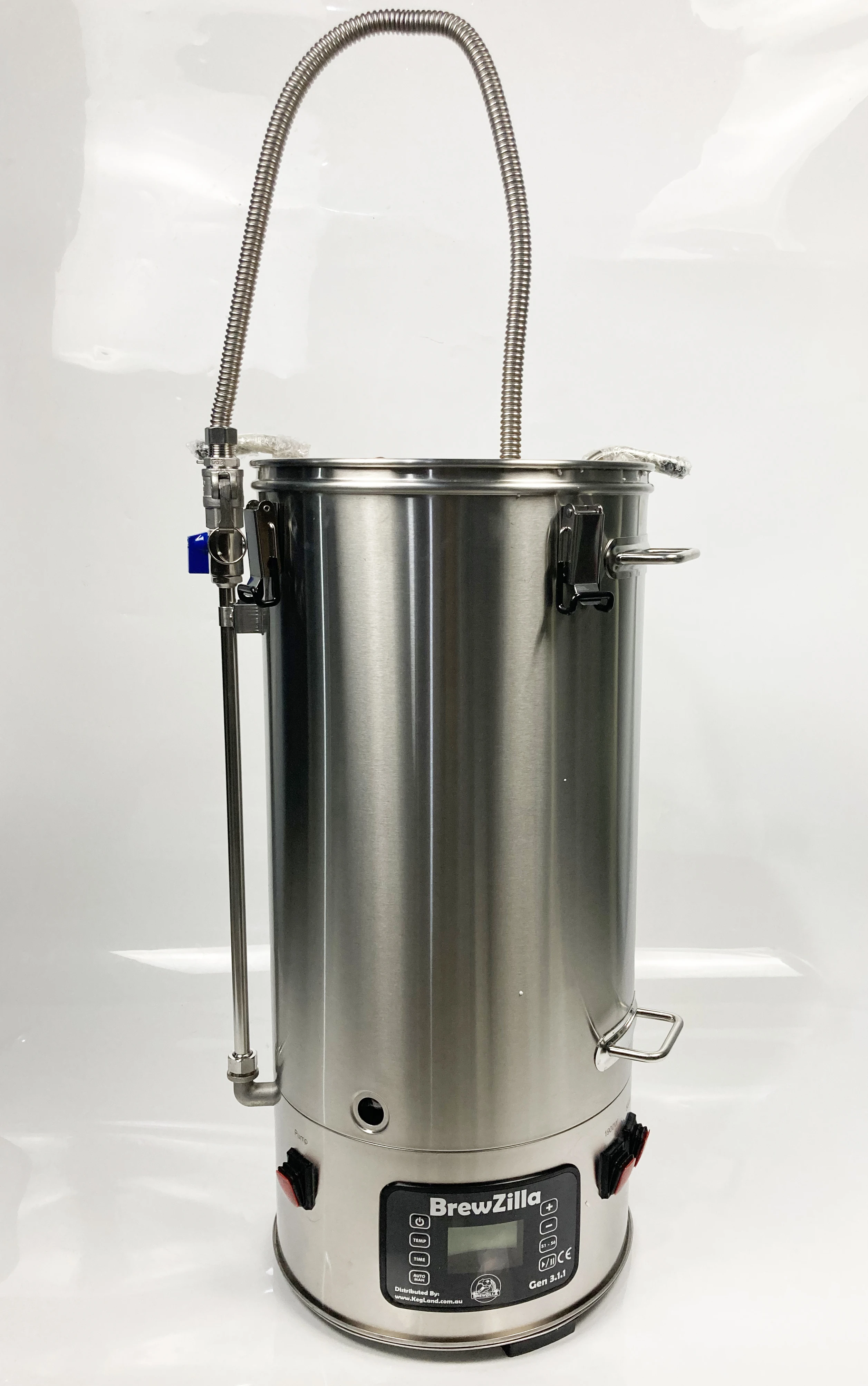 KegLand braccio Flexi inossidabile 80cm con accessorio per macchina per la produzione di birra con dado esagonale da 1/2 pollice