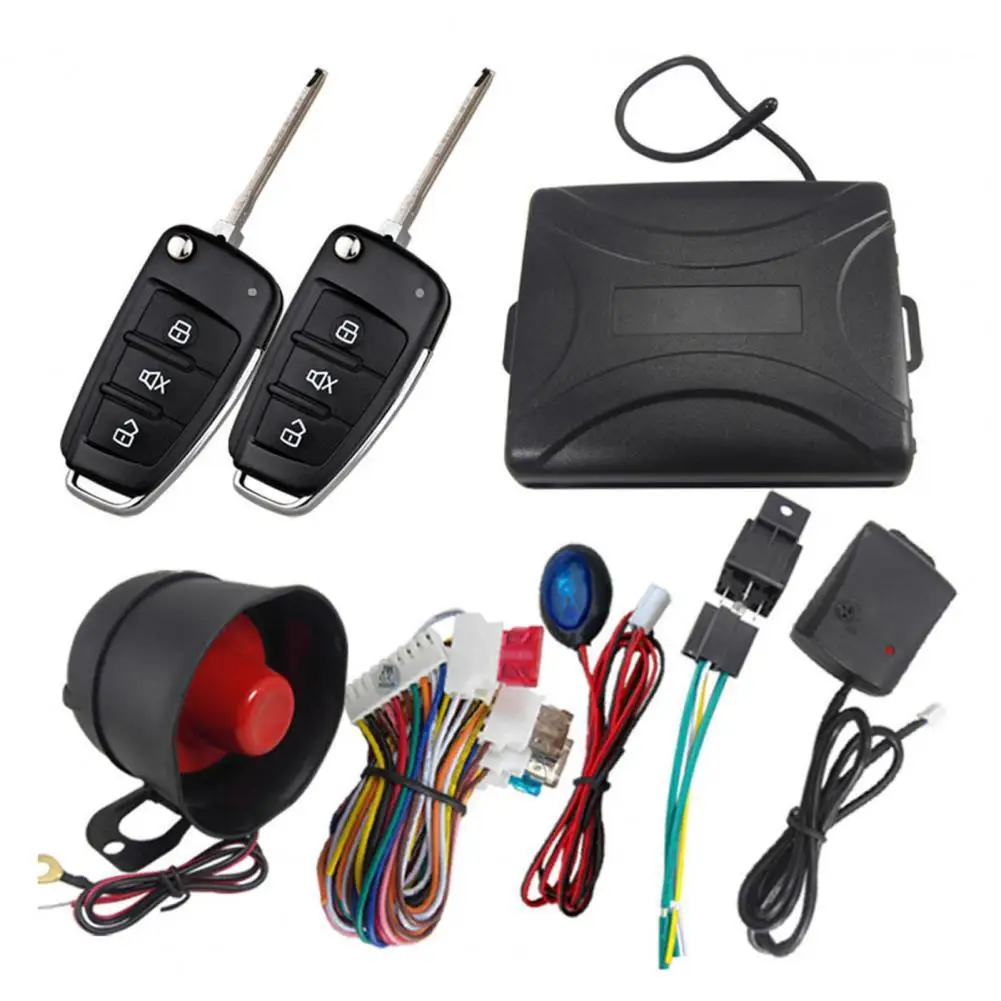 M802-8118 Universal Car Alarm System Automatic Door Lock Security Warning System for Vehicles Automobiles Security Protection