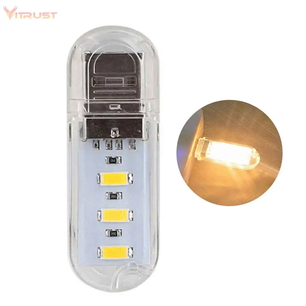 USB Led Lamp Camping Night Light for Power Bank PC Laptop