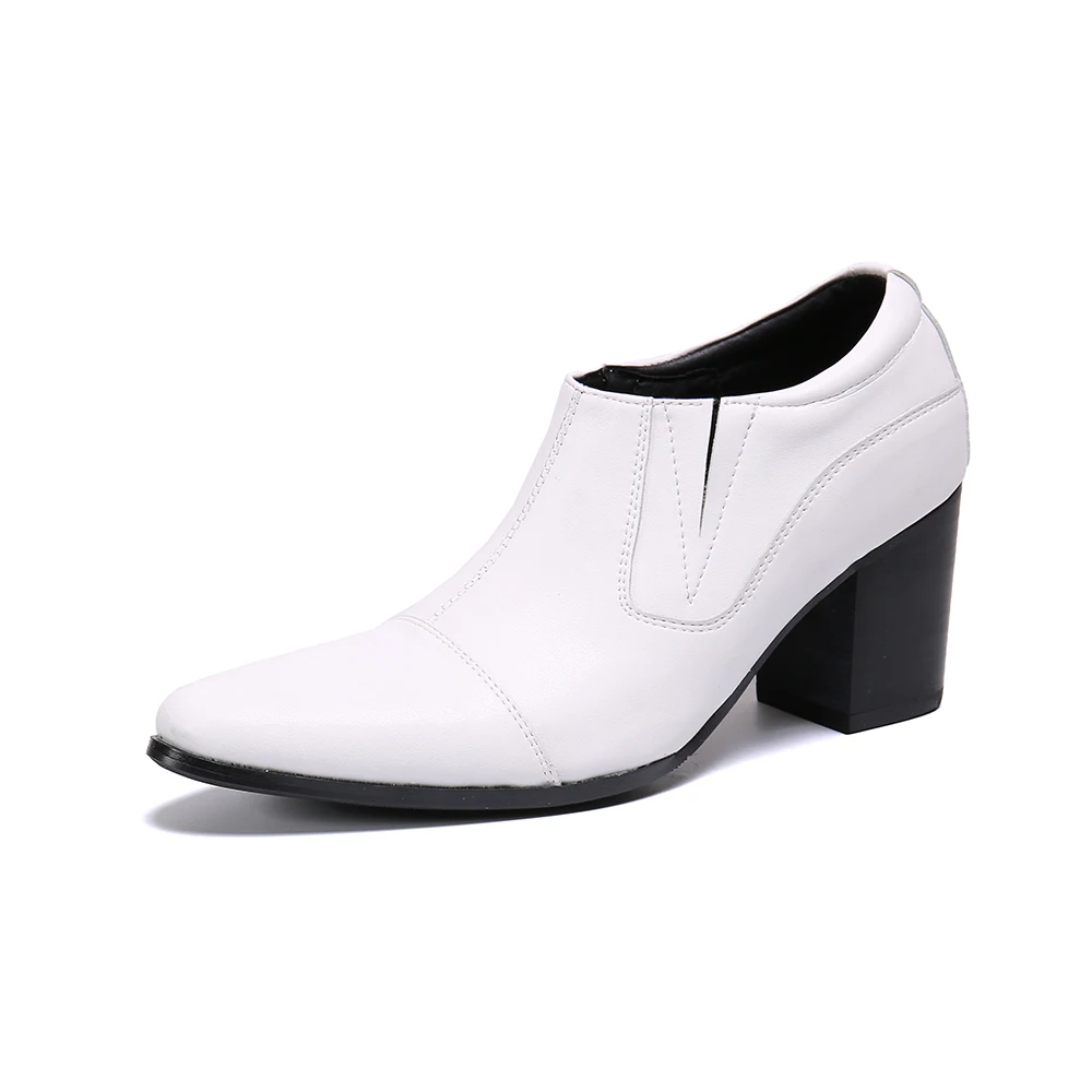 

Italian Men Business Prom Shoes High Heels White Snake Skin Leather Studded Loafers Moccasins Burgundy Mens Shoes