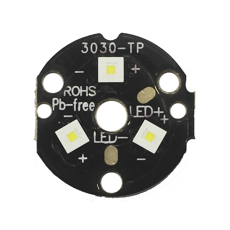 

Triple KW CSLNM1.TG 3030 LED with KDLITKER 20mm DTP Copper MCPCB Parallel with Optics Long Throw Flashlight DIY