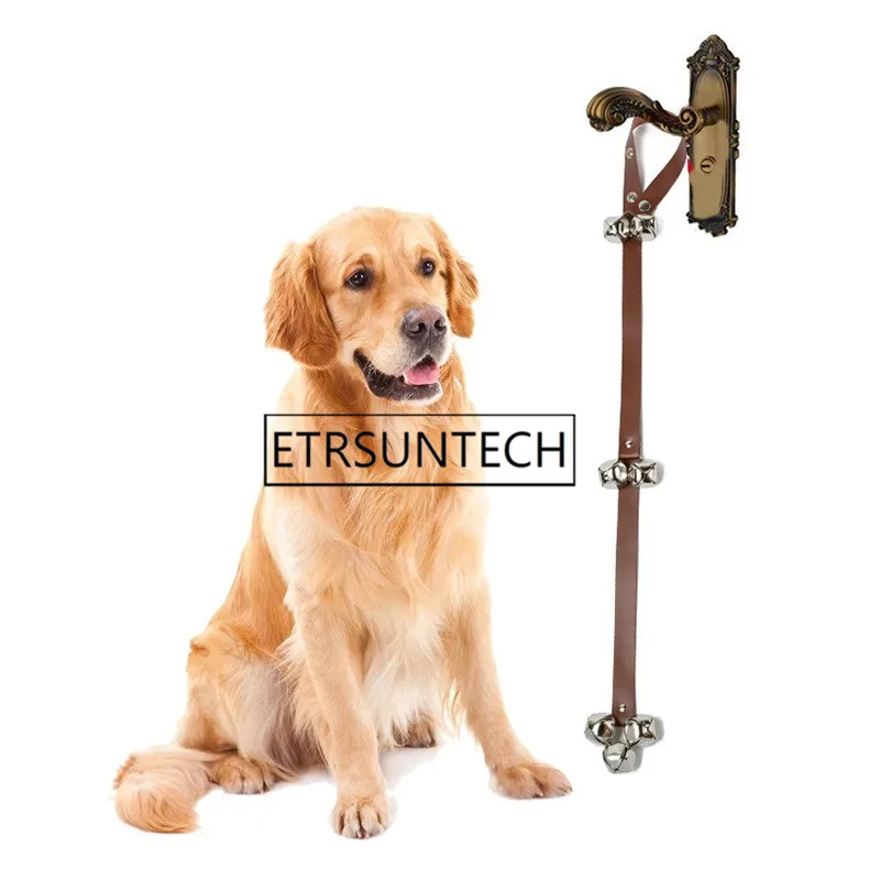 

50pcs Dog Doorbells With Leather Rope Training Great Dog Bells Adjustable Door Bell Pet Dog Training Supplies