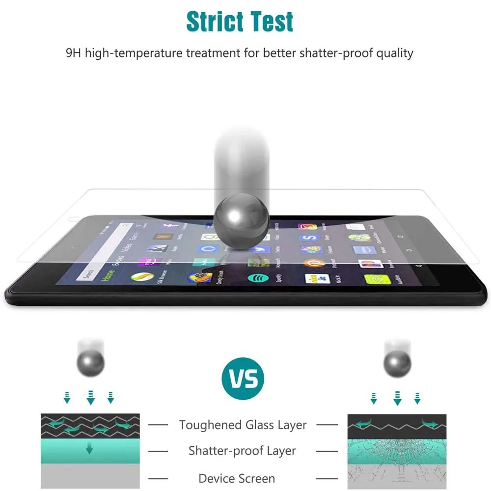 Tablet Tempered Glass Screen Protector Film Cover for Archos 79b Neon Full Screen Anti-Scratch Explosion-Proof Screen 9H