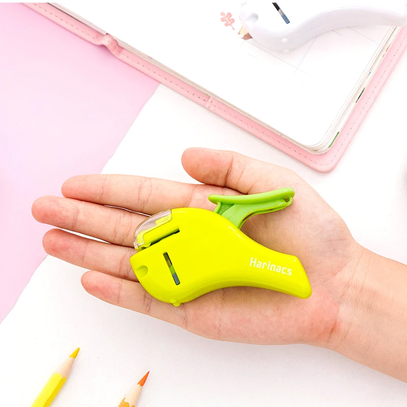 KOKUYO Japan Stationery Awards Stitchless Stapler Mini Embossed Air Environmental Friendly Portable Labor-saving Stapler