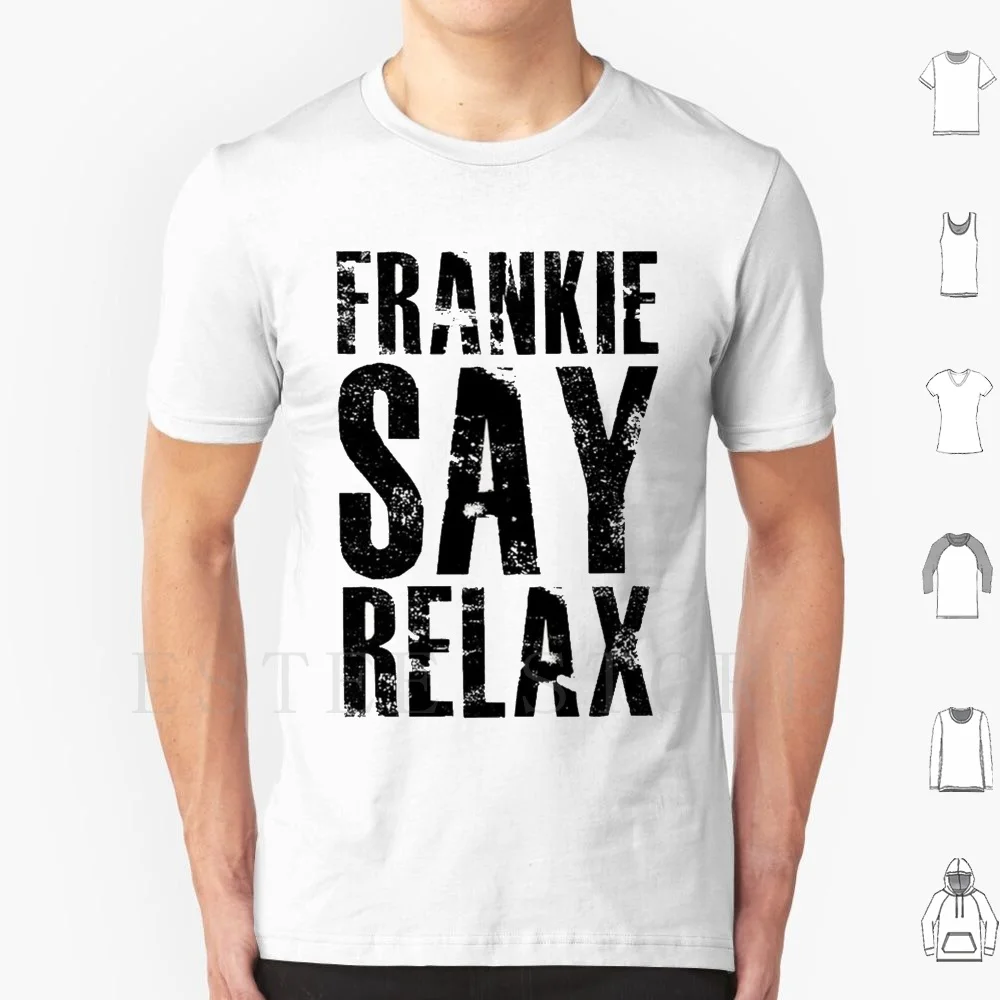 Frankie Says T Shirt Cotton Men DIY Print Frankie Quotes Says Relax Holiday Christmas Hanukah Zombie Frankenstain Nightmare