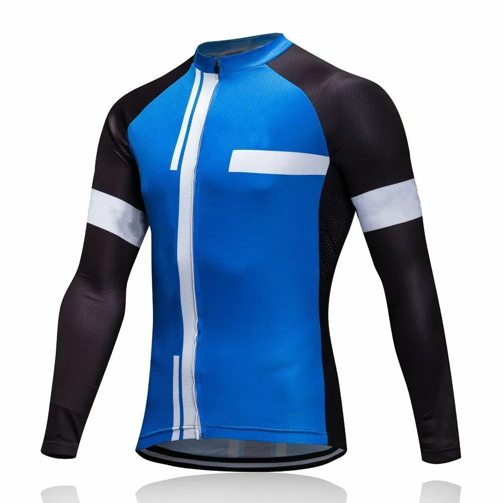 New Mountain Bike Triathlon Long Sleeve Ultraviolet-Proof Breathable Tight Fitting Jersey Suit Cycling Clothes With Pocket